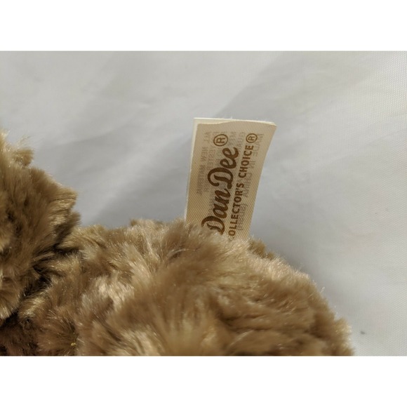 Dan Dee Bear Plush 10 Inch Red Heart Ribbon Stuffed Animal Toy - Picture 5 of 6